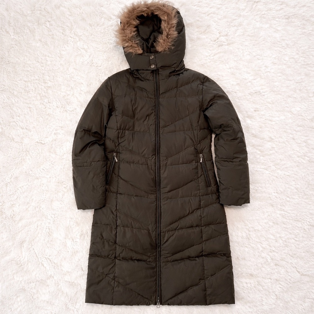🎉HP🎉 Steve By Searle Dark Army Green Down Puffer Coat - Excellent Condition!